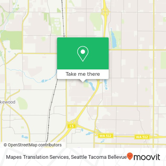 Mapes Translation Services map