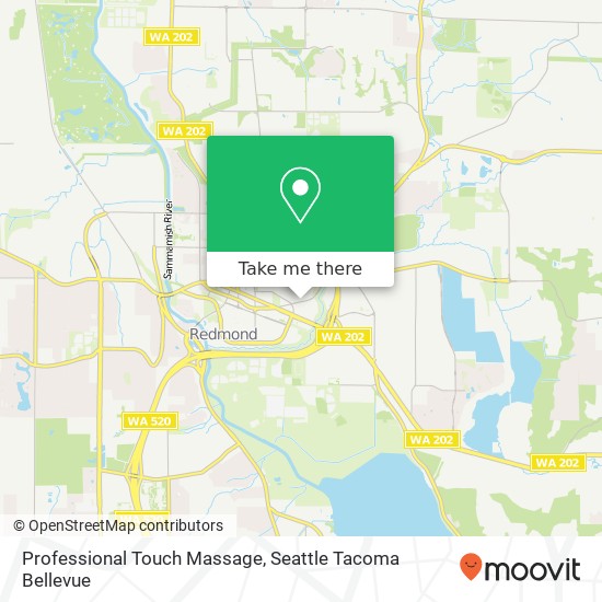 Professional Touch Massage map