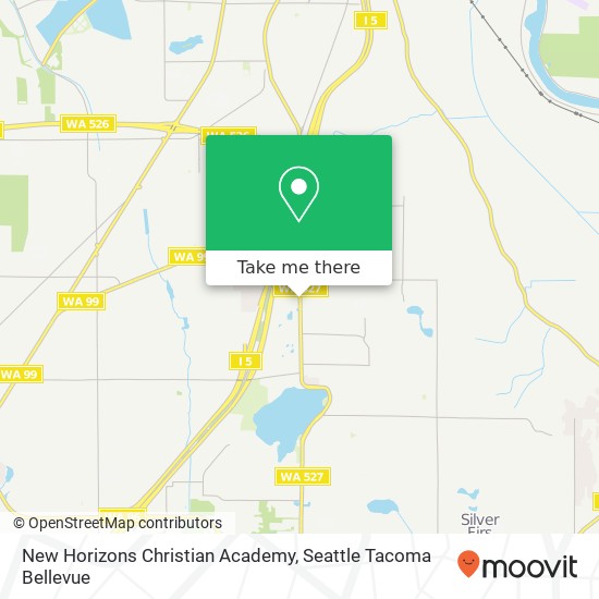Mapa de New Horizons Christian Academy