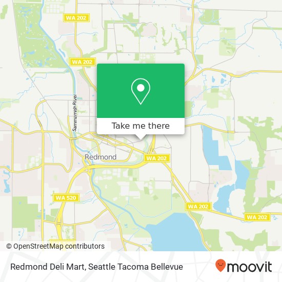 Redmond Deli Mart map