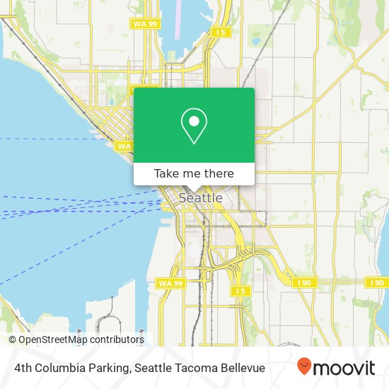 Mapa de 4th Columbia Parking