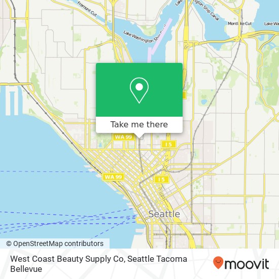 West Coast Beauty Supply Co map