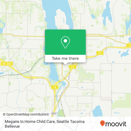 Megans In Home Child Care map