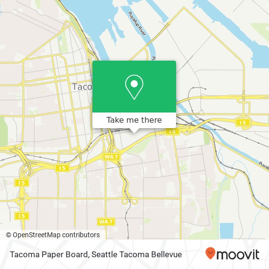 Mapa de Tacoma Paper Board