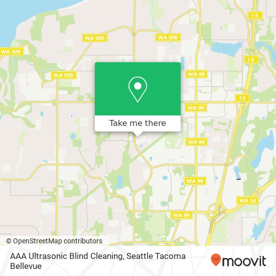 AAA Ultrasonic Blind Cleaning map