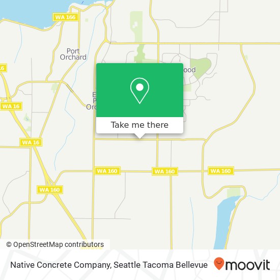 Native Concrete Company map