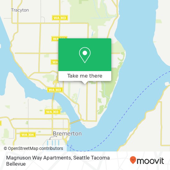 Magnuson Way Apartments map