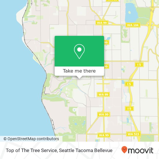 Top of The Tree Service map