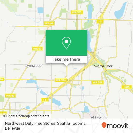 Northwest Duty Free Stores map