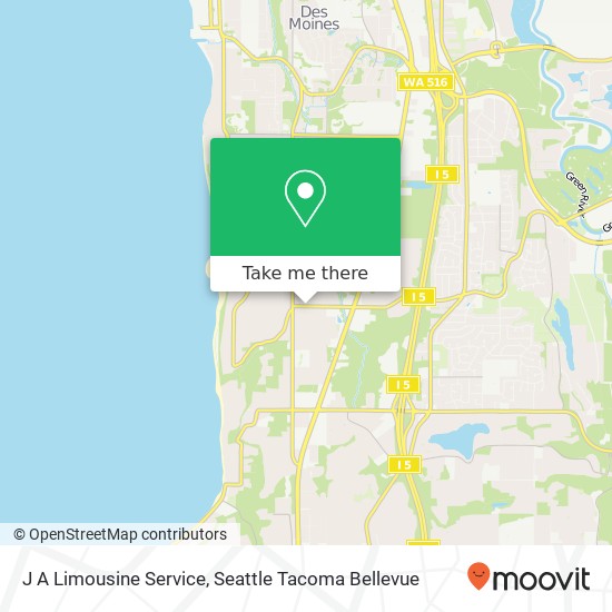 J A Limousine Service map