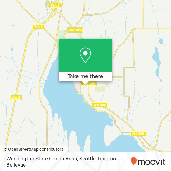 Mapa de Washington State Coach Assn