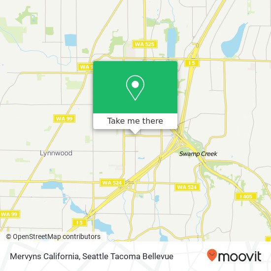 Mapa de Mervyns California