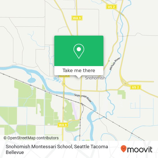 Snohomish Montessari School map