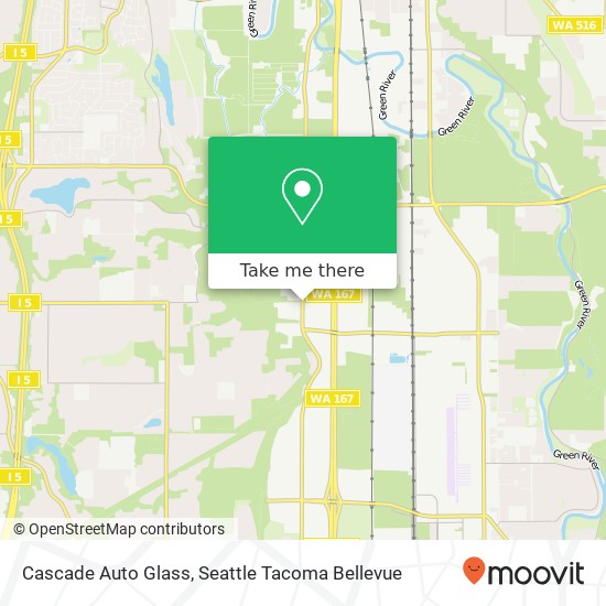Mapa de Cascade Auto Glass