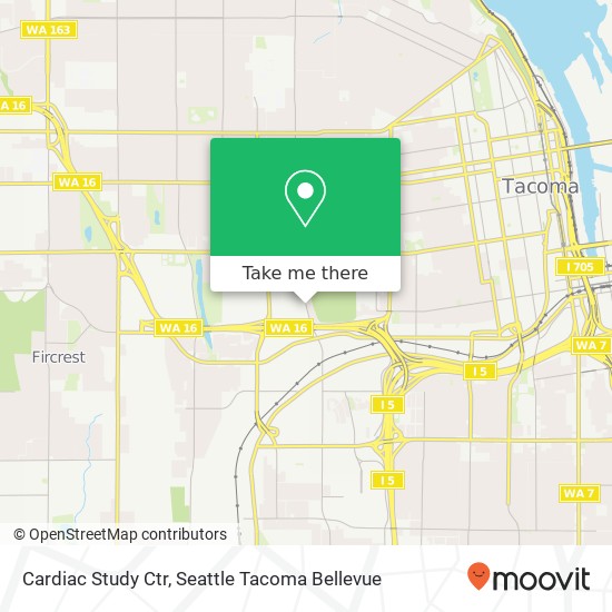 Mapa de Cardiac Study Ctr