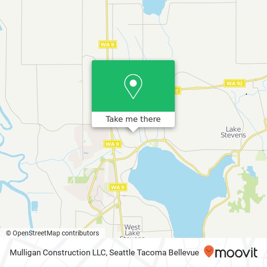 Mulligan Construction LLC map