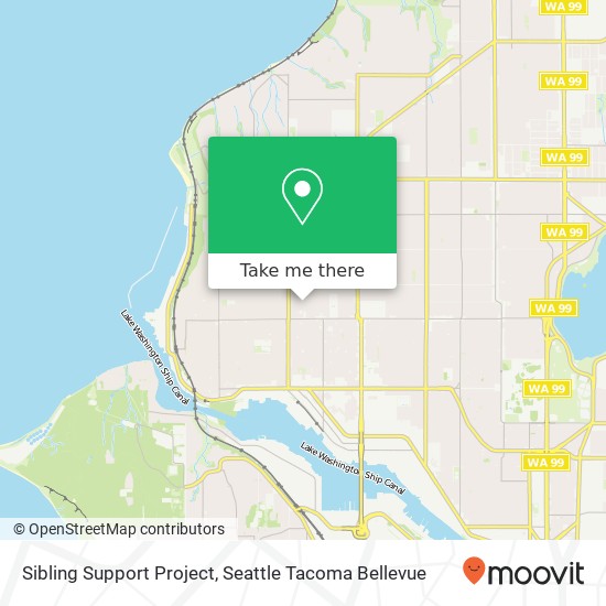 Sibling Support Project map