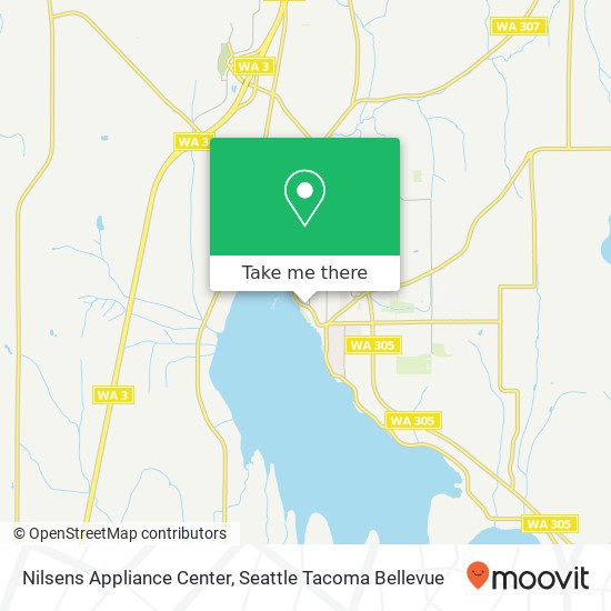 Nilsens Appliance Center map