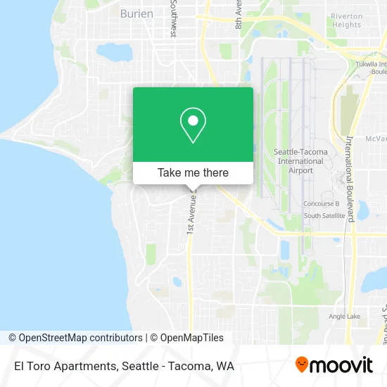 El Toro Apartments map
