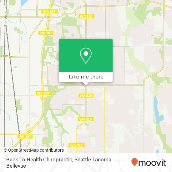 Back To Health Chiropractic map