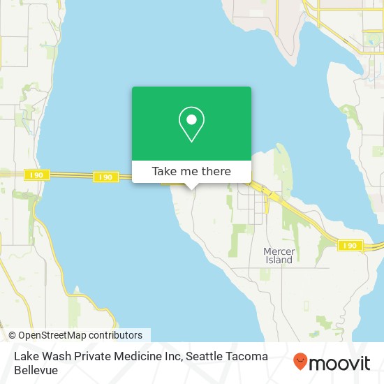 Lake Wash Private Medicine Inc map