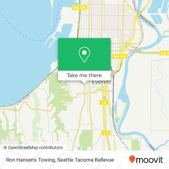 Ron Hansen's Towing map