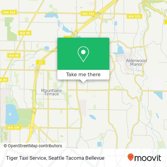 Tiger Taxi Service map