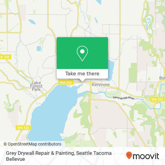 Grey Drywall Repair & Painting map