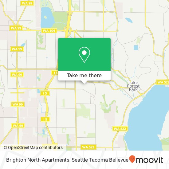 Mapa de Brighton North Apartments