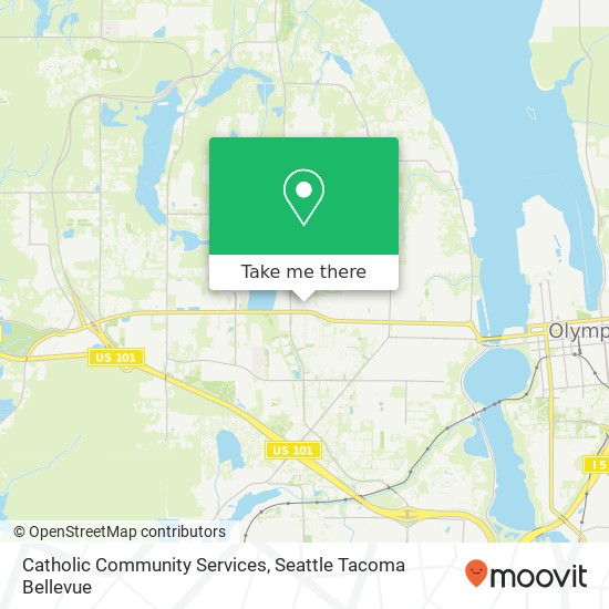 Catholic Community Services map