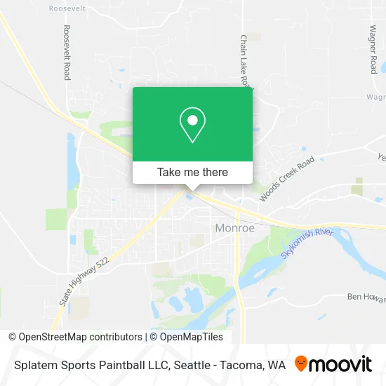 Mapa de Splatem Sports Paintball LLC