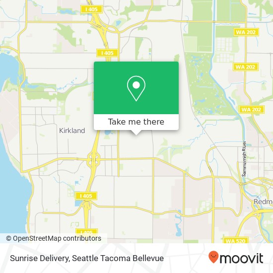 Sunrise Delivery map