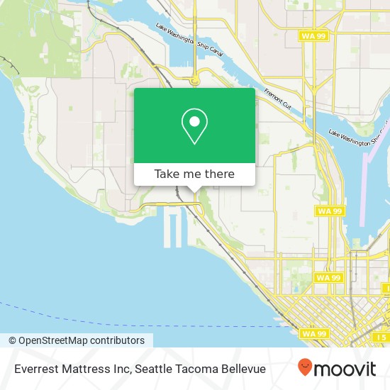 Everrest Mattress Inc map