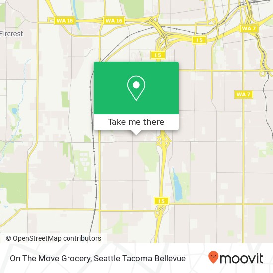 Mapa de On The Move Grocery