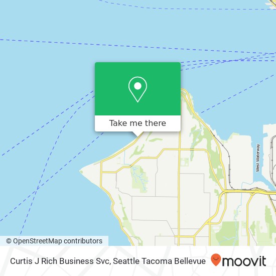 Curtis J Rich Business Svc map