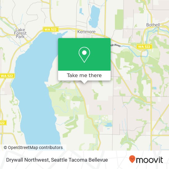 Drywall Northwest map