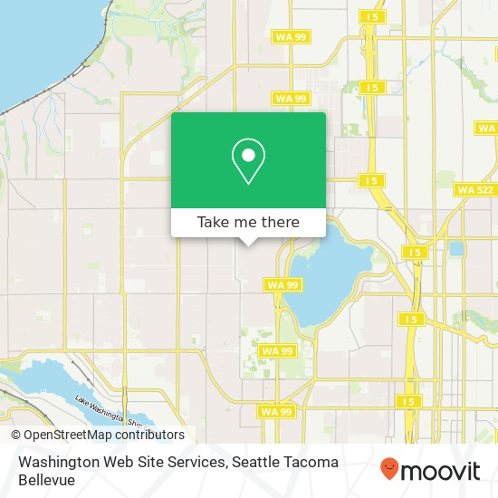 Washington Web Site Services map