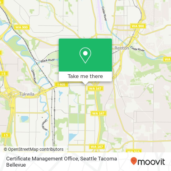 Certificate Management Office map