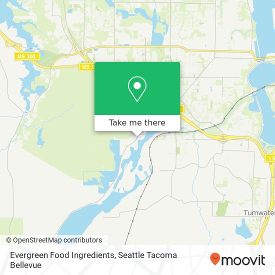 Evergreen Food Ingredients map