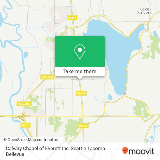 Mapa de Calvary Chapel of Everett Inc