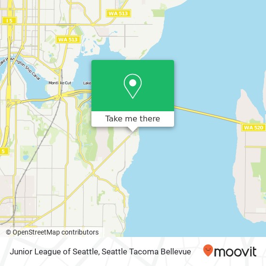 Junior League of Seattle map