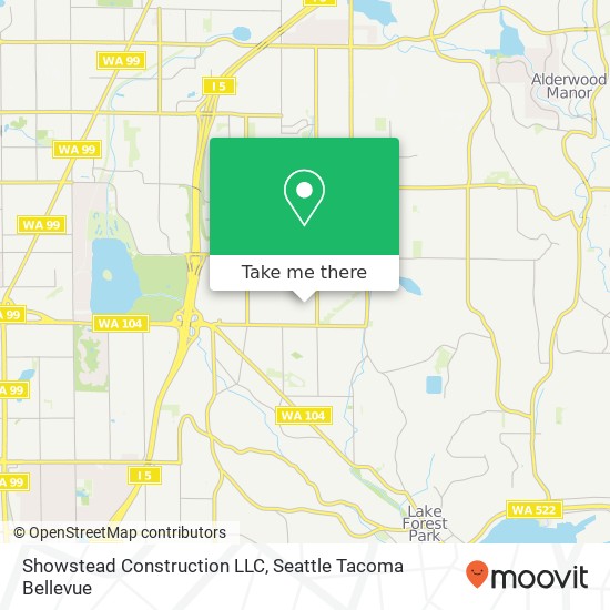 Mapa de Showstead Construction LLC