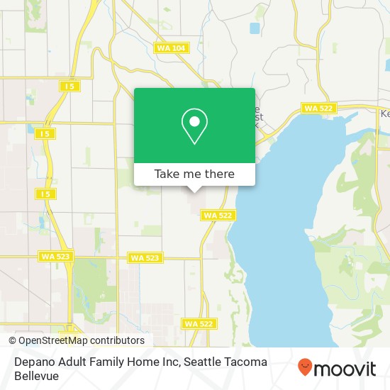 Depano Adult Family Home Inc map