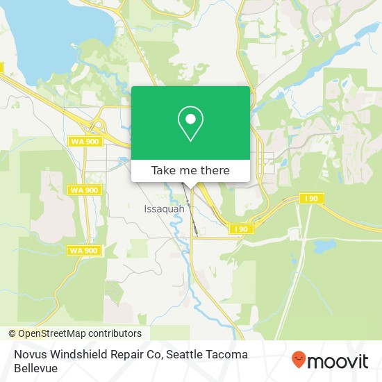 Mapa de Novus Windshield Repair Co