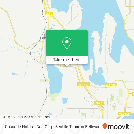 Cascade Natural Gas Corp map