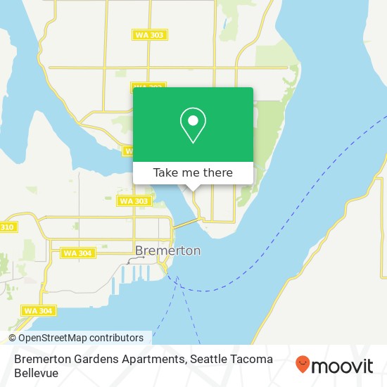 Mapa de Bremerton Gardens Apartments