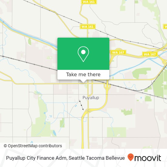 Mapa de Puyallup City Finance Adm