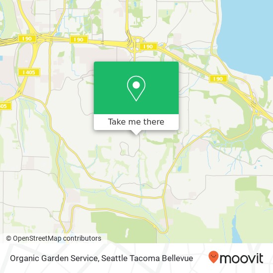 Organic Garden Service map