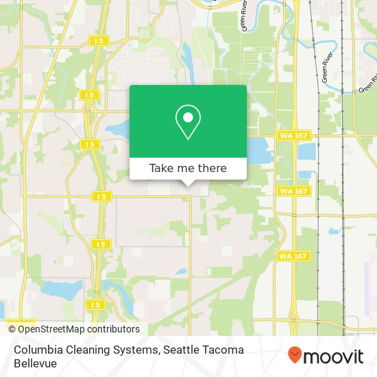 Columbia Cleaning Systems map