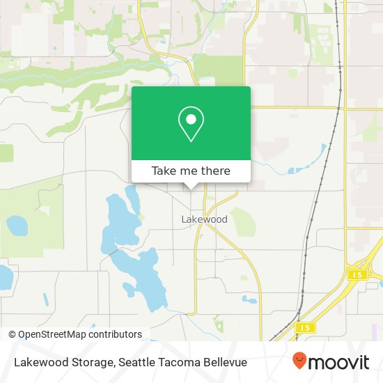 Lakewood Storage map